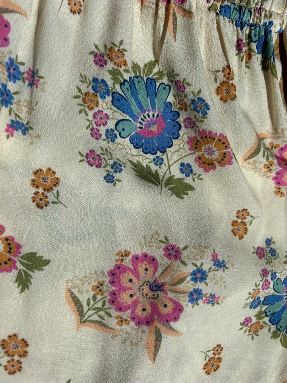 Spell Cream Floral Ruffle Romper - Picture 3 of 3